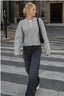 Casual Solid Color Zip-Up Loose Fit Knit Sweater