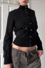 Cropped Belted Cargo Jacket