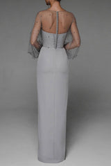 Retro Strapless Pearl Bodycon Wedding Dress
