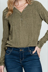 Loose Fit Knit V Neck Sweater
