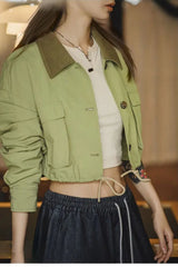 Corduroy Patchwork Safari Jacket
