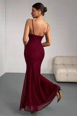 Sexy Ruched Slip Corset Formal Dress