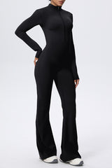 Zipper Cloud Soft Slim Long Sleeve Yoga Jumpsuit