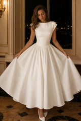 Sexy Off Shoulder Sleeveless Backless Waist Cinched Party Dress