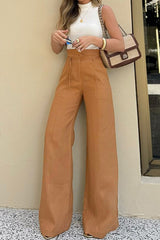 High Waist Elegant Tailored Commuter Pants