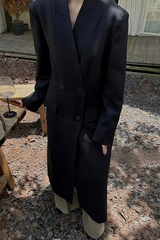 Vintage Hepburn Waist Cinching Hourglass Long Overcoat