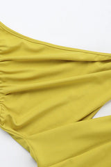 Elegant Asymmetrical Shoulder Party Dress