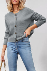 Single Breasted Knit Sweater