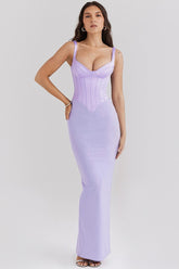 Spaghetti Strap Slit Party Dress