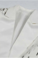 Heavy Beaded Statement Design Blazer