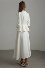 Sequin Tweed Bodycon Skirt Tweed Suit Set