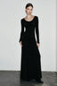Basics Solid Long Sleeve Bodycon Maxi women Midi Dresses