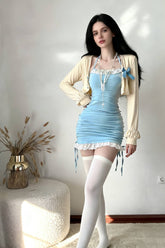 Coquette Bodycon Mini Dress