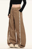 Artistic Bootcut Shell Pendant Wide Leg Casual Pants