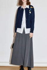 Vintage Floral Embroidery Sweater