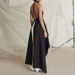 Victoria Layered Stylish Halter Gown Set