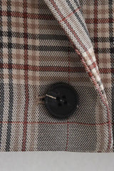 Plaid Short Casual Blazer