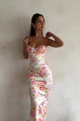 Spaghetti Strap Floral Dress