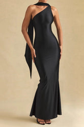 Sexy Halter Mermaid Satin Gown Silk Dress