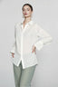 Raised Jacquard Flare Sleeve Blouse