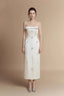 Beaded Bow Strapless Reception Dress