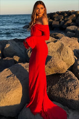 Chic Sexy Lace Bell Sleeve Tube Top Slim High Waist Boho Dress