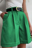 Solid Color High Waist Straight Casual Tailored Shorts