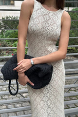 Sheer Cutout Sling Vacation Chic Boho Dress