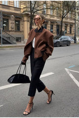 Vintage Lapel Short Jacket