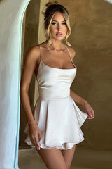 Off Shoulder Bodycon Slip Graduation Party Dress