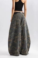 Retro Harajuku Camo Jeans