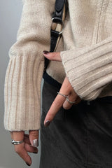 Thick Turtleneck Knit Sweater