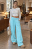 Drawstring Wide-Leg Sweatpants