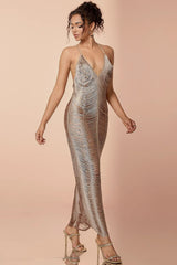 Sexy Tassel Halter Hollow-Out Elegant Cocktail Dress