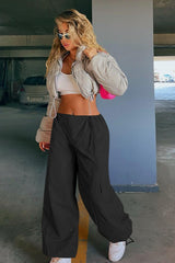 Hip Hop Drawstring Cargo Loose Casual Versatile Pants