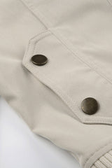 Casual Turn-Down Collar Short Jacket
