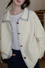 Iceland Blue Heavyweight Wool Cardigan