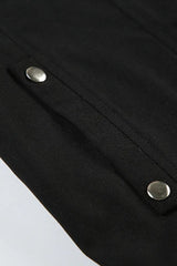 Rivet Lapel Safari Crop Jacke