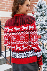 Snowflake Christmas Knit Sweater
