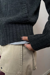 Thick Turtleneck Knit Sweater