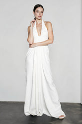 Sheer Backless V Neck Vacation Dress
