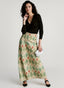 Boho Print Draped Vacation Skirt