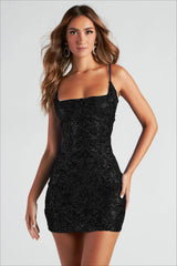 Sequin Cami Bodycon Slim Mini Sequin Dress
