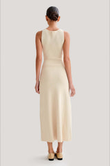 Fashion Buttoned Knit Work Dress