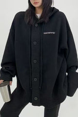 Loose Fit Drawstring Sweater