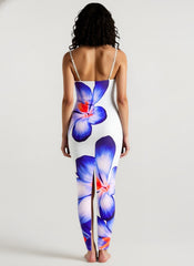 Floral Print Cami Slim Vacation Dress