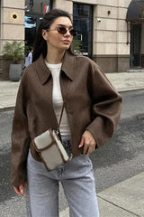 Vintage Lapel Short Jacket