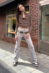 Vintage Brown Bomber Jacket