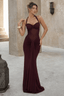 Ruched Halter Drape Tie Curve Long Slip Dress