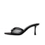 New Women's Bow Decorated High-heeled Mesh Sandals Low Heel Pumps